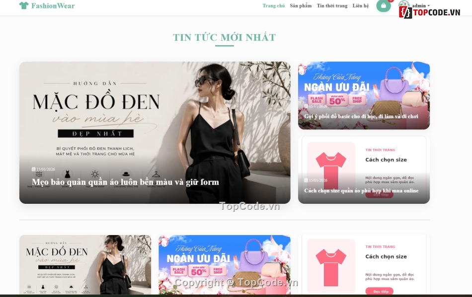 web bán quần áo,web bán thời trang,website thời trang